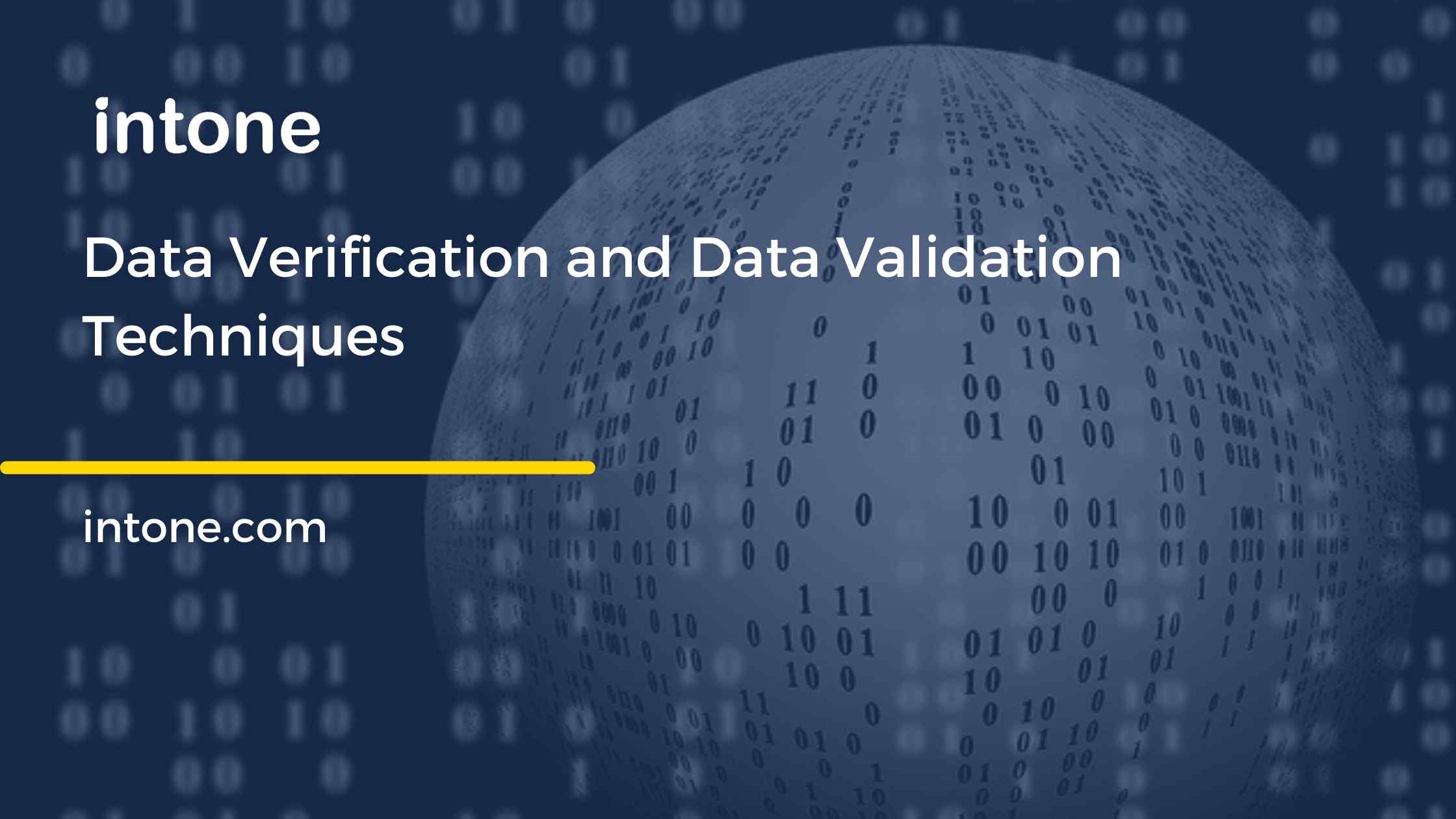 data verification and validation methods