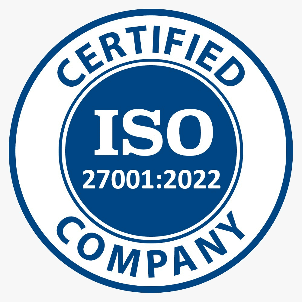 ISO/IEC 27001:2022 Certified