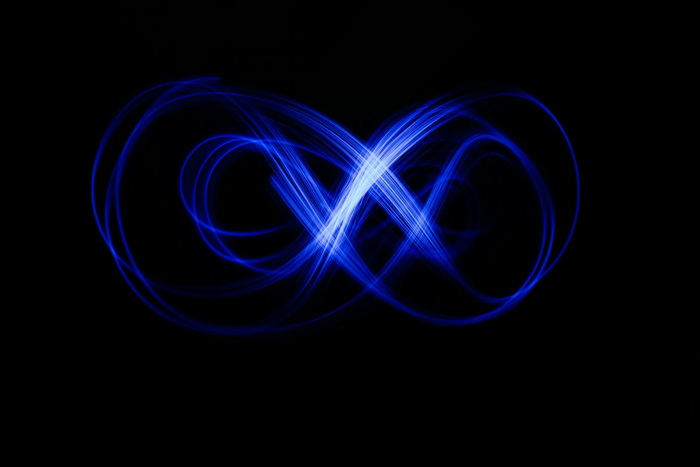 Abstract light trails representing a scalable, connected technology platform